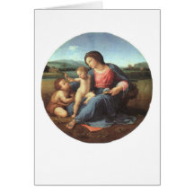 Madonna Alba - Raphael 1508 Tarjetón