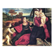 Madonna con St. Inés y St. John el Bautista Comunicado