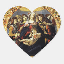 Madonna del corazón de la granada colcomanias de corazon personalizadas