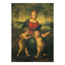 Madonna del Goldfinch, arte renacentista de Raphae Invitación