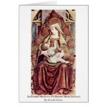 Madonna Enthroned (Maria Enthroned Lactans) Tarjetas