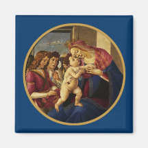 Madonna por Botticelli. Imán del regalo del navida