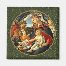 Madonna por Botticelli. Imán del regalo del navida