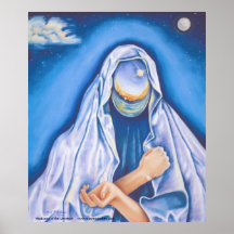 "Madonna poster espiritual/impresión del universo"