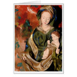 Madonna y bebé Jesús Tarjetón