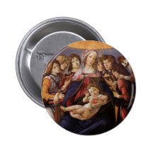 Madonna y niño con ángeles de Sandro Botticelli Pin