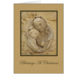 Madonna y niño del navidad felicitación