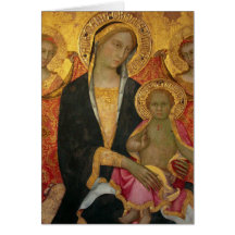 Madonna y niño felicitacion 