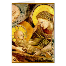 Madonna y niño - Giotto -1266 Tarjetón