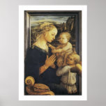 Madonna y niño poster