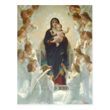 Madonna y niño tarjeta postal