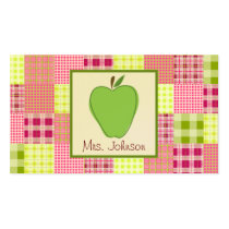 Madras inspiró al profesor verde de Apple de la te tarjetas de negocio
