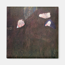 Madre con los niños de Gustavo Klimt Imán De Frigorifico