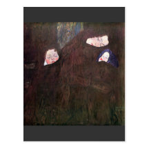 Madre con los niños de Gustavo Klimt Tarjetas Postales