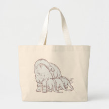MADRE de DINO y POCO UNAS Bolsas