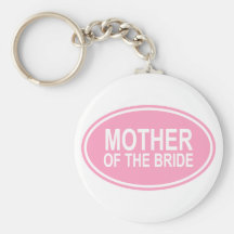 Madre de la novia que casa rosa oval llaveros personalizados