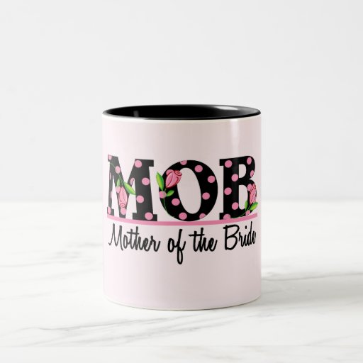 Madre de las letras del tulipán de la novia (MOD) Tazas