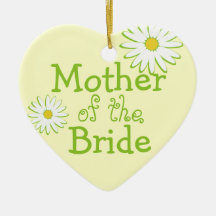 Madre del boda de la margarita de la novia ornamento para reyes magos
