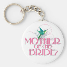 Madre del colibrí de la novia llaveros personalizados
