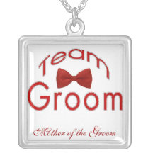 Madre del novio del equipo del banquete de boda de collar personalizado