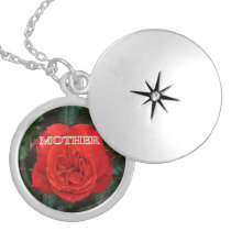 "Madre" en un rosa rojo collares