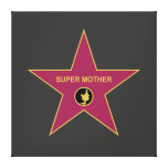 Madre estupenda - estrella de la madre de Hollywoo Impresión En Lienzo Estirada