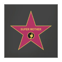 Madre estupenda - estrella de la madre de Hollywoo Impresión En Lienzo Estirada