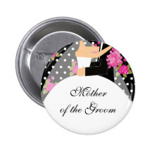 Madre nupcial del fiesta del botón/Pin de la novia