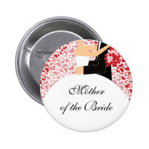 Madre nupcial del fiesta del botón/Pin de la novia