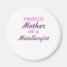 Madre orgullosa de un metalúrgico imán para frigorífico