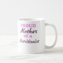 Madre orgullosa de un nutricionista tazas de café
