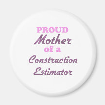 Madre orgullosa de un perito de la construcción imán de frigorifico