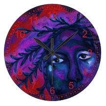 Madre que mira todos, diosa violeta roja de la com relojes