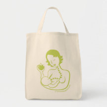 madre y bebé de Pecho-alimentación, verde del pelo Bolsa De Mano