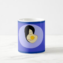Madre y niño de la taza