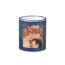 Madre y niño por Klimt Tazas