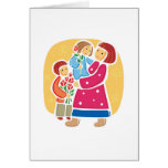 Madre y niños felicitacion 