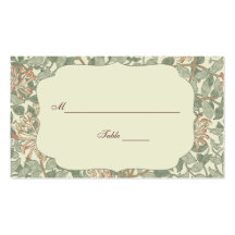 Madreselva del verde de la invitación del boda tarjetas personales