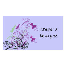 Madreselvas florales II - tarjeta del perfil del n Tarjeta De Visita