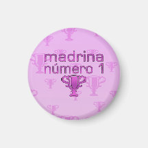 Madrina Número 1 Imán De Frigorifico