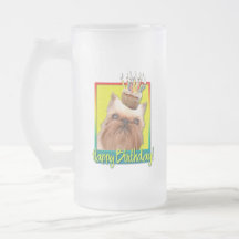Magdalena del cumpleaños - Bruselas Griffon Taza