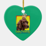 Magdalena del cumpleaños - Irish Setter Ornaments Para Arbol De Navidad
