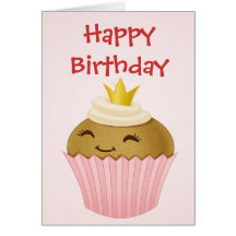 Magdalena del feliz cumpleaños tarjeta