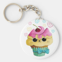 Magdalena linda del gatito llavero personalizado