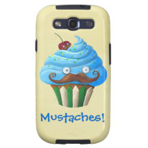 Magdalena Mustached Galaxy S3 Fundas
