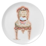 Magdalena y placa decorativa de los rosas rosados platos para fiestas