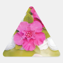Magdalenas caprichosas de la moda del boutique de  calcomanía de triangulo