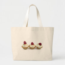 magdalenas con las frambuesas bolsas