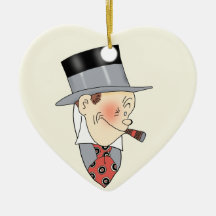 Maggie y ornamento de Jiggs Ornato