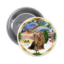 Magia de Navidad (w) - Yorkshire Terrier Pin
